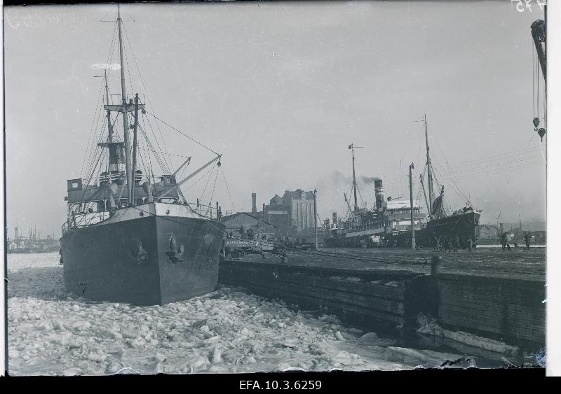 Ships in the port of Tallinn.