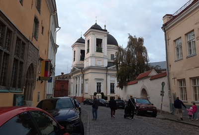 Nikolai Blessed and Imetegija Church in Tallinn on Russian Street rephoto