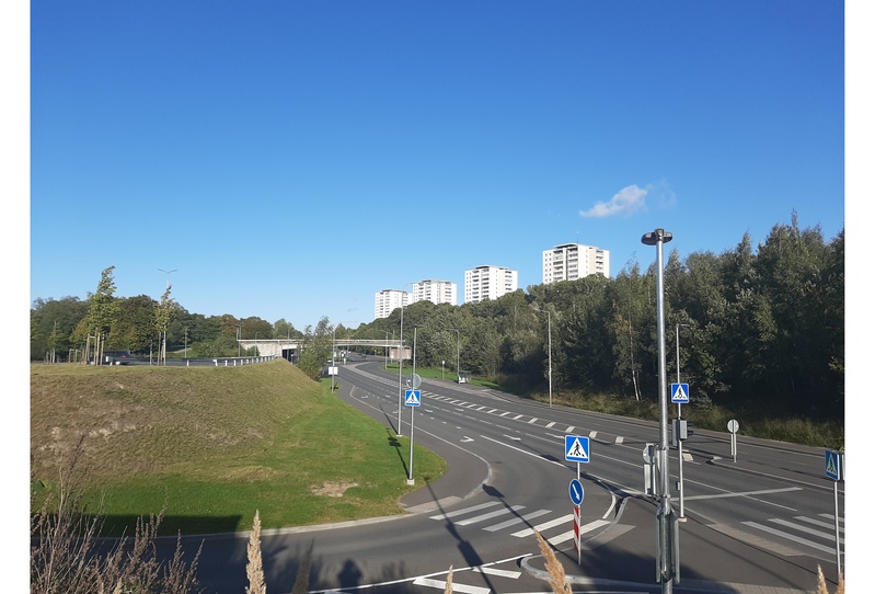 Construction of October Road rephoto