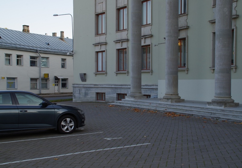Cherrys in front of the Workshop. rephoto