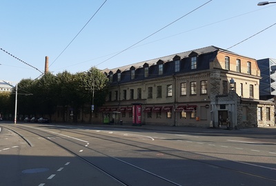 Tallinn. Building Mere pst. Currently, Rotermann Centre rephoto