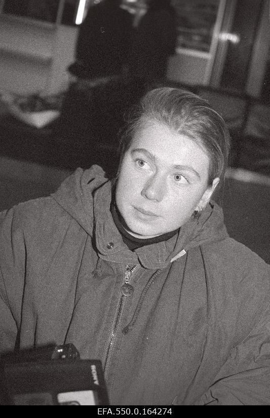 Estonian skiing artist Kristiina Šmigun.