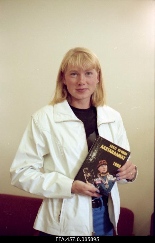 Ski sportsman Kristina Šmigun (best) "Estonian Sports Yearbook 1999" was presented.