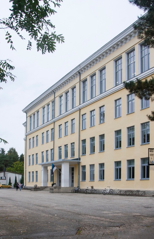 Elva Secondary School Building. rephoto