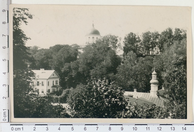 View of the Petser monastery from the monastery garden, Petser mk