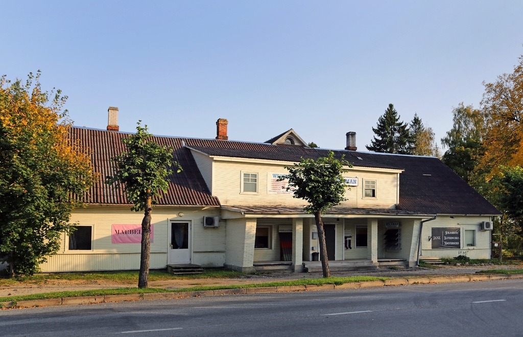 Jõgeva cinema, library settlement since 1955 rephoto