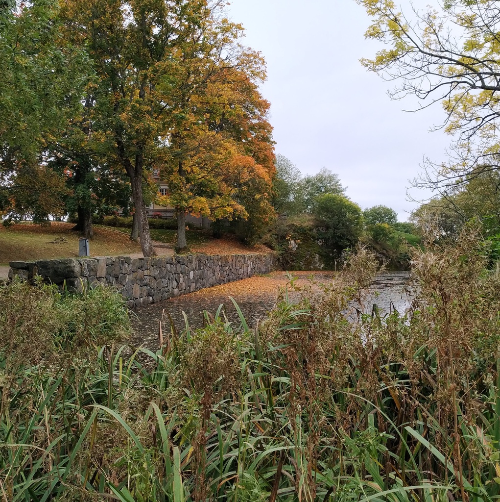 Suomenlinna, Susisaari. Lammikko Piperin puistossa. rephoto