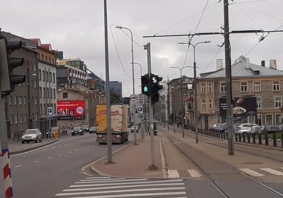 View on the corner of Tartu highway and Lubja Street. rephoto