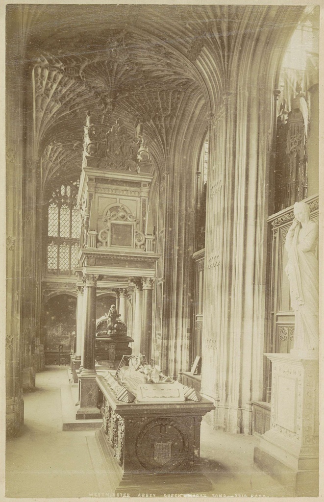 Westminster Abbey Queen Mary's Tomb, Graftombe van coningin Maria I van Schotland in Westminster Abbey in Londen
