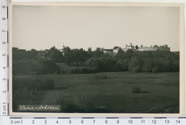 Old - Irboska, view of the wall of the fortress, Petseri mk