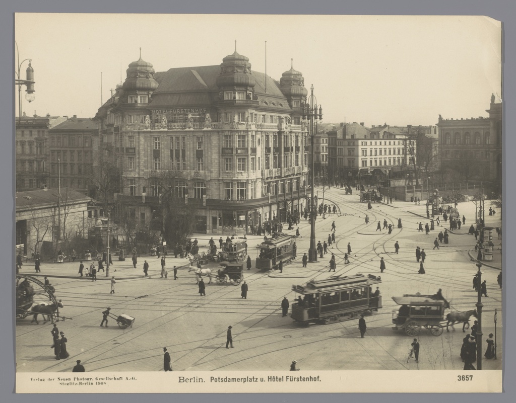 Berlin, Potsdamerplatz, etc. Hotel Fürstenhof, Potsdamerplatz in Berlin