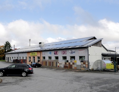 Outdoor view of the Jõgeva Consumer Cooperative of the Jõgeva bread industry. 1961 rephoto
