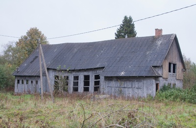 foto Suure-Jaani khk Jälevere rahvamaja ehitus, talgulised 1938 foto O.Mägi rephoto