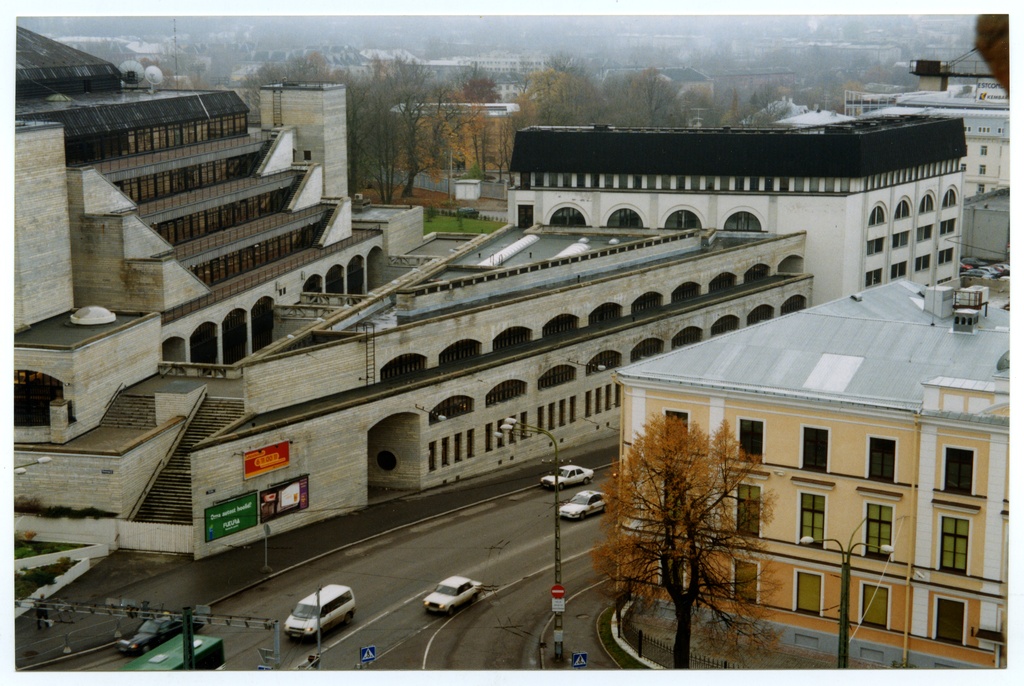 New building of the National Library Tõnismägi 2. General views, external views (1998-1999).