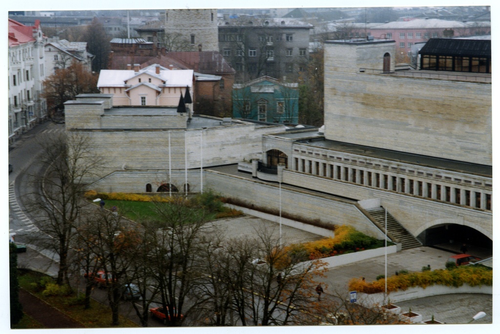 New building of the National Library Tõnismägi 2. General views, external views (1998-1999).