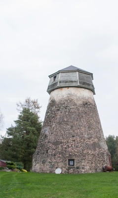 Windmill in Oiu village. Vana-Võidu vald. rephoto
