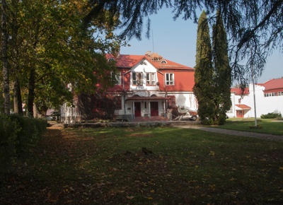 foto, Viljandimaa, Tääksi, Tillu-Reinu 6-kl kool, u 1938 (2014-st Suure-Jaani kooli õppekoht) rephoto