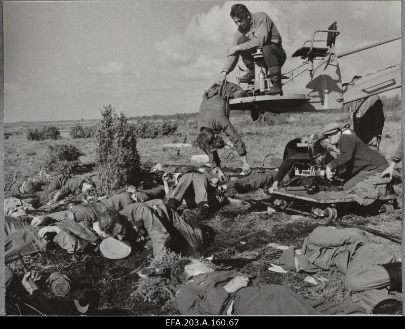 View of the film studio Tallinn Film Studio People in the Soldiers during the performances.