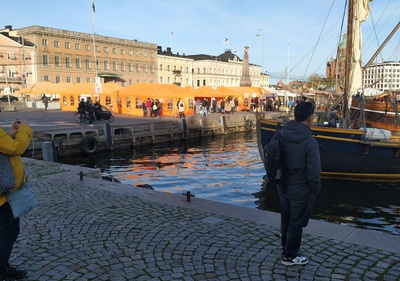 Eteläsatama, Kauppatori, kalamarkkinat 5.-6.10.1964. rephoto