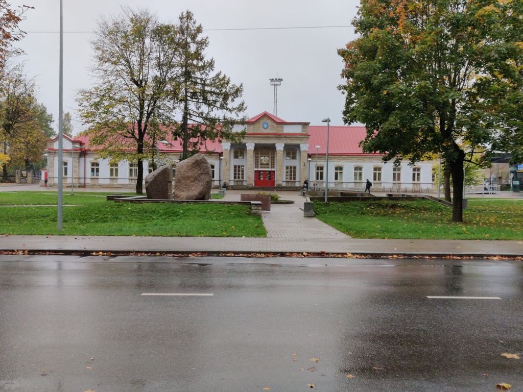 Narva Railway Station buildings Ida-Viru county Narva city Vaksali Street rephoto