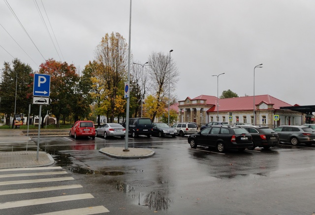 View of Narva Railway Station rephoto