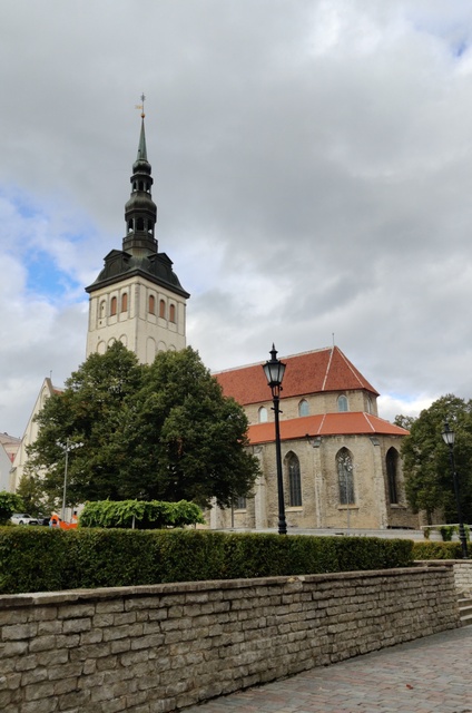 View of the Tallinn Niguliste Church rephoto