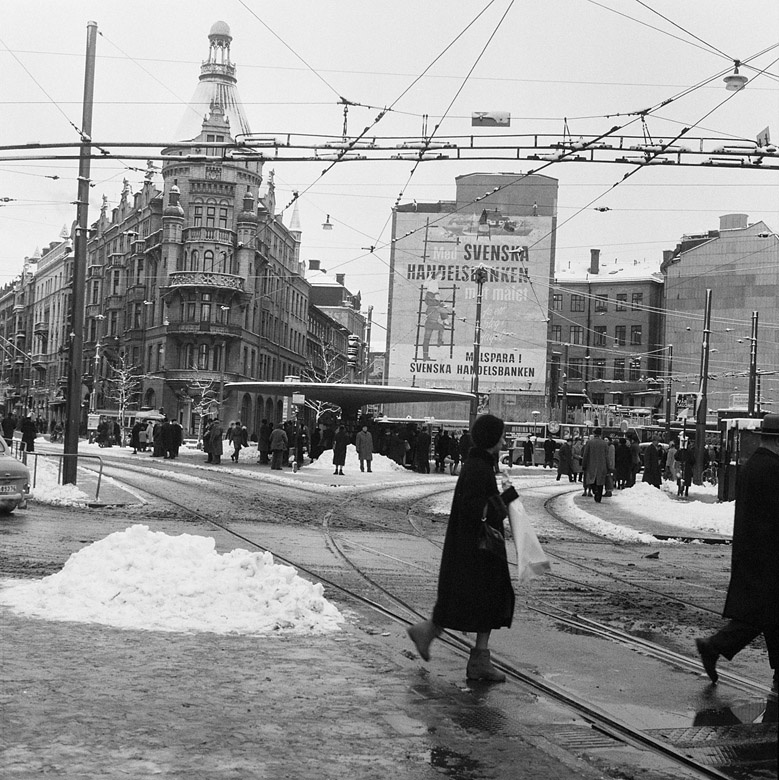 Stockholms innerstad - Stureplan och Birger Jarlsgatan. Rivningar. City