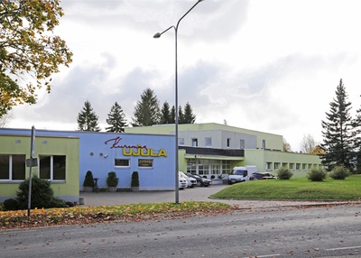 Kuremaa spordihoone võimla, eestvaade. Arhitekt Karl Aarmann rephoto