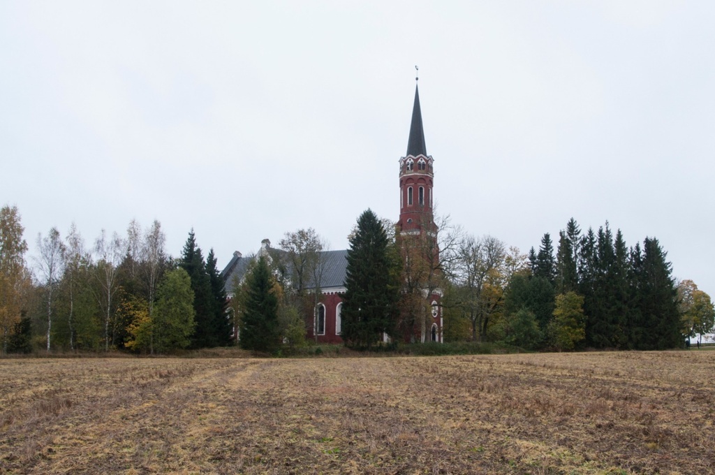 foto, Halliste khk, Halliste kirik, u 1920 rephoto