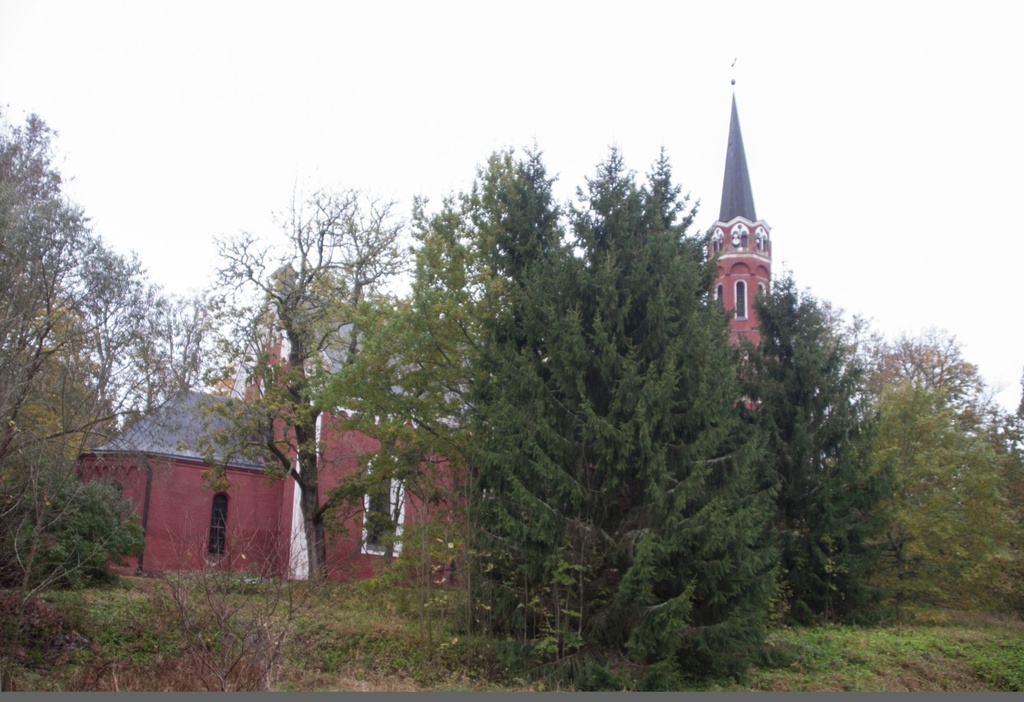 foto, Viljandimaa, Halliste kirik, varemetes, u 1960 rephoto