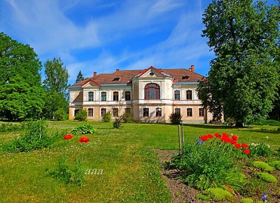 Viljandi county Kärstna 8-kl School building rephoto