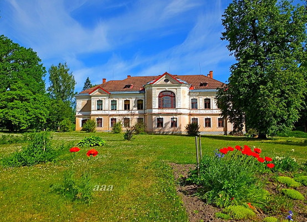 Viljandi county Kärstna 8-kl School building rephoto