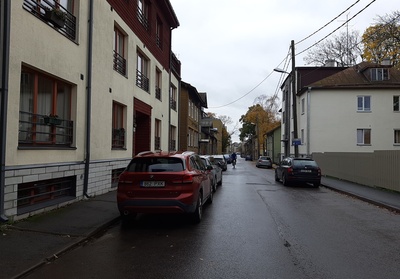 View on Villard Street (up to 18.10.1991 Laari Street). rephoto