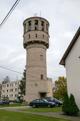 Water Tower Jõgeva County Blackwater City Star tn. rephoto