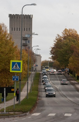 Water tower on the crossroads of Leola and Jakobson Street. rephoto