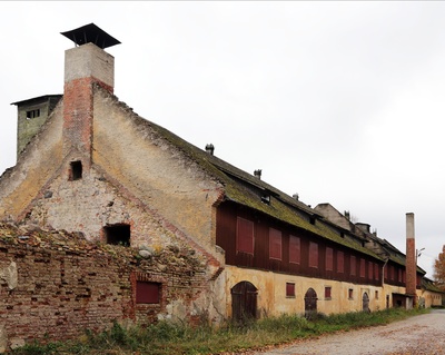 View of the production building at Jõgeva Sordiaretus Station. 08.1969 rephoto