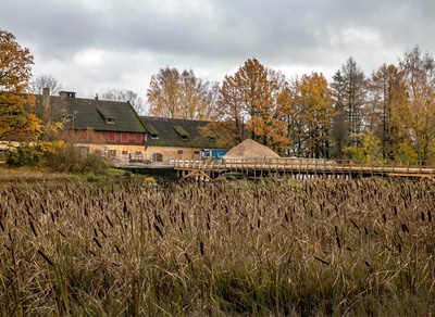 Exterior view of the Jõgeva exhibition sophois cultural building. 11.1969 rephoto