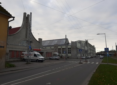 Lõuna tänav Lutheri vabriku hoonetega. rephoto
