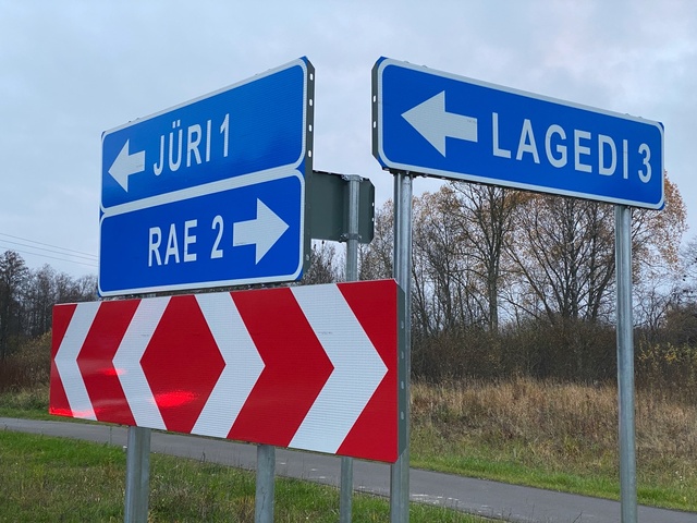 Jüri, Rae, Lagedi teeviidad rephoto