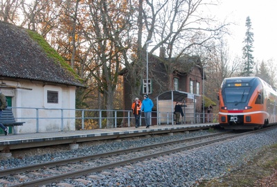 trükipostkaart, Suure-Jaani khk, Olustvere raudteejaam, u 1910 rephoto
