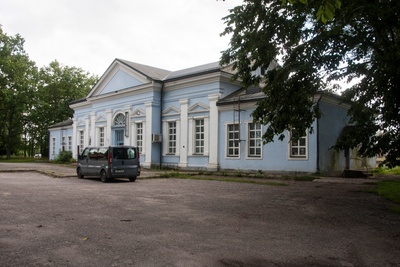 Fired Jõgeva Station Building. 12.1944 rephoto