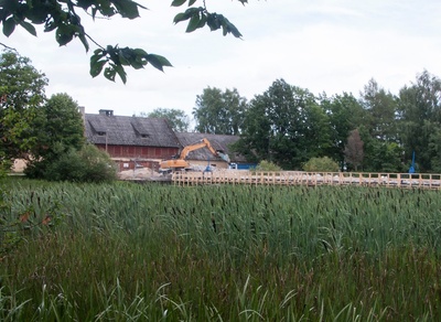 Exterior view of the Jõgeva exhibition sophois cultural building. 11.1969 rephoto