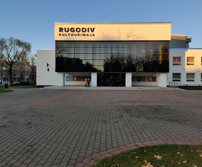 View of Narva Cultural House. rephoto