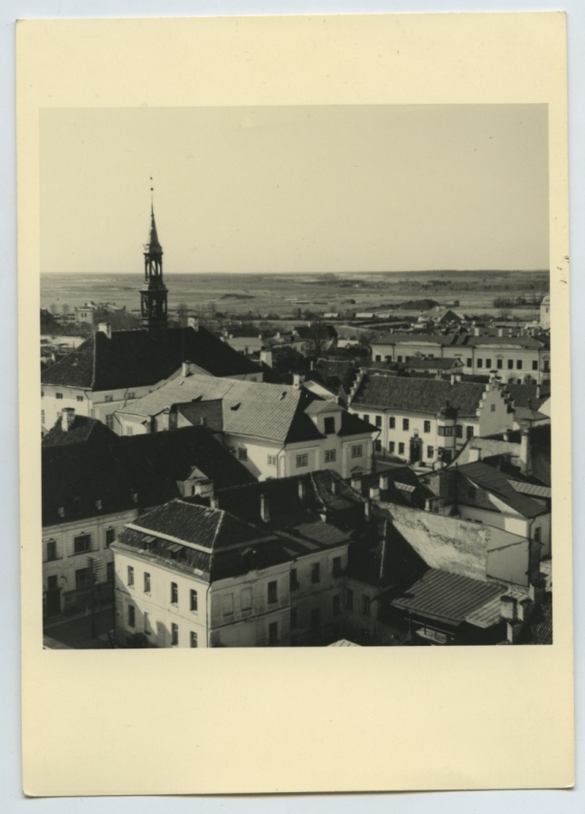 Narva, view of the roofs of the Old Town.