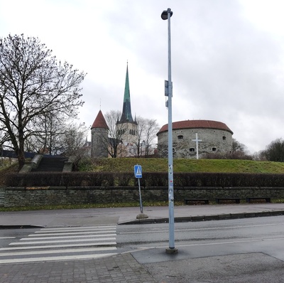 Tallinn. Suurtükitorn Paks Margareeta ja Suur Rannavärav. rephoto