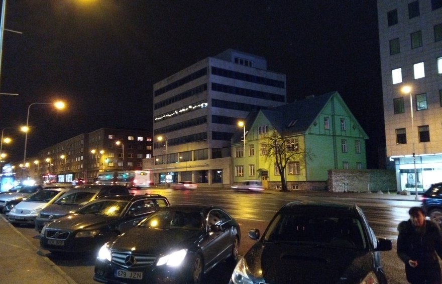 Gasifitseerimise Peavalitsuse (Eesti Gaasi) hoone Tallinnas, vaade hoonele. Arhitekt Miia Masso rephoto