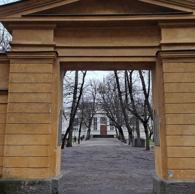 Vanha kirkkopuisto ja Vanha kirkko rephoto
