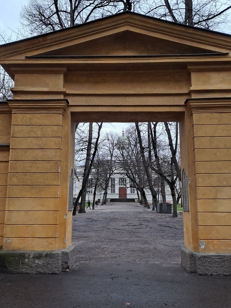 Vanha kirkkopuisto ja Vanha kirkko rephoto