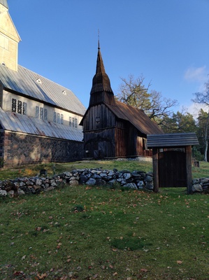 Ruhnu wooden church rephoto