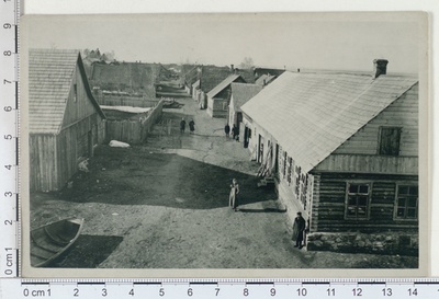 Piirissaare village street 1924  duplicate photo